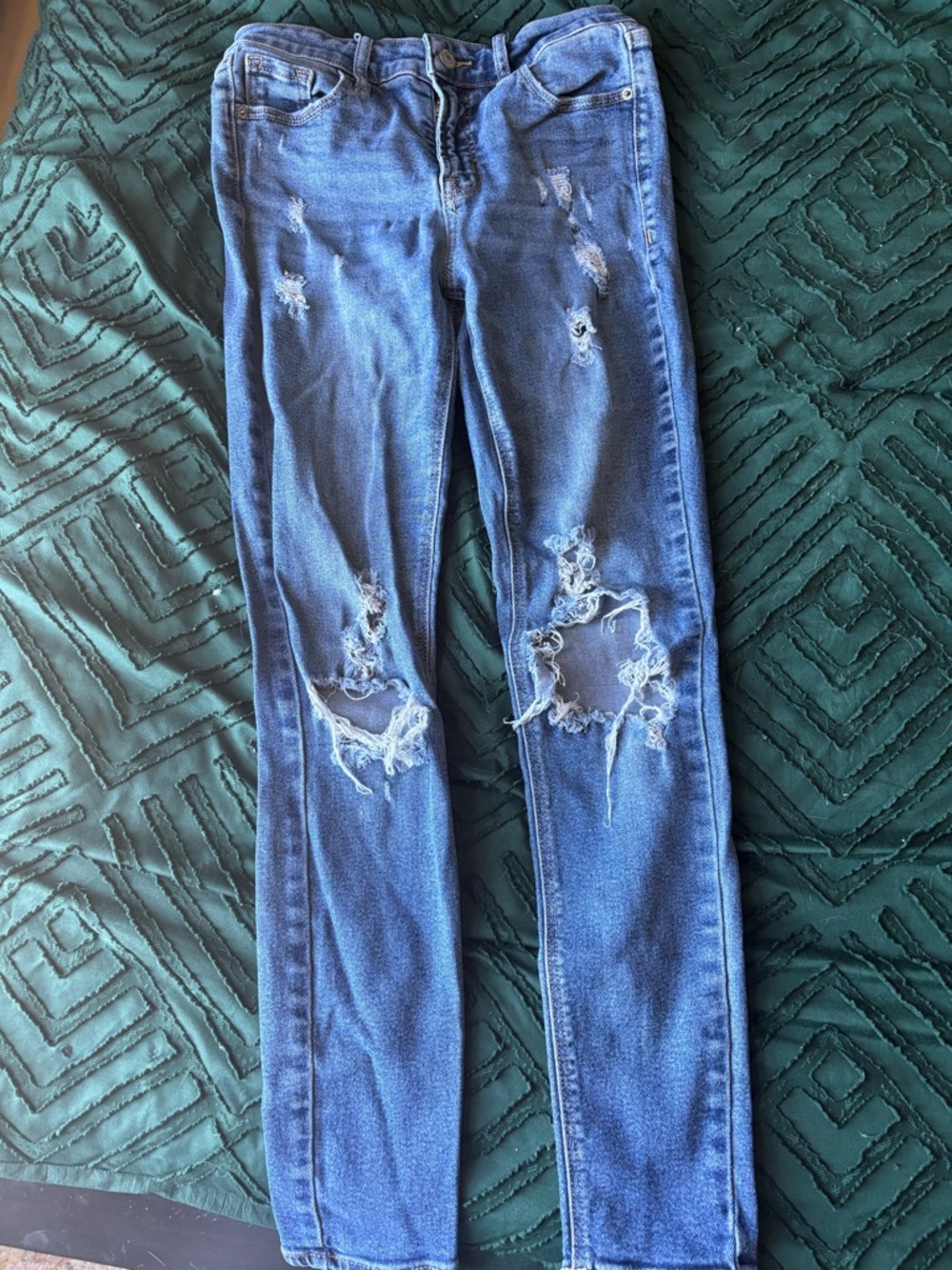 Distressed Women’s skinny jeans. JEAN SALE!